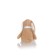 Soft toy Gulliver dog with a bow, beige color, 30 cm
