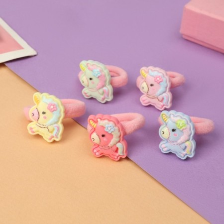 Hair elastic band "Baby" (set 10 pcs) Singlear cute, mix-1