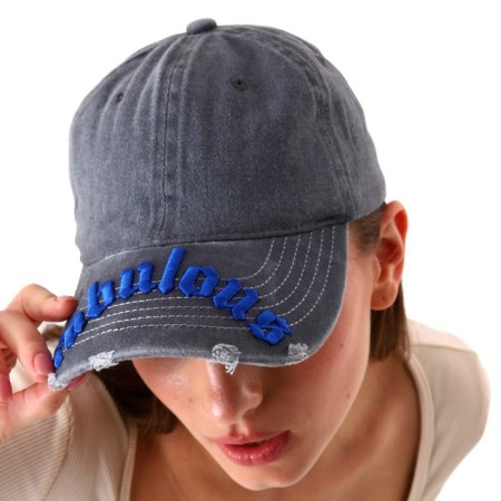 Women's cap Fabulous, jeans, rr 56-5