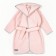 Waffle hood with a hood, height 134-140 cm, pink color