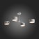 Ceiling EVOLUCE lamp. Sle183702-04. Gemento. 4x60 watts, E14, 68x71.5x32 cm, color gray color