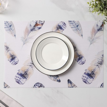 Set of serving napkins on the table “Easy”, 4 pcs, 30 × 45 cm, white color-5