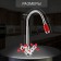 Kitchen mixer Zein ZC2027, flexible surge, crane boux brass 1/2 ", red/chrome