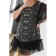 Women's dress, size 54, black color, gold