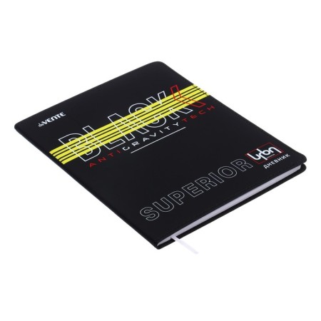 Universal diary for grade 1-11 Super Black, integral cover, artificial leather, silkography, lies, 80 g/m2-1