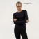 Rashgard women with long sleeve, basic, size m (46), black color