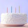 Candles for the cake Undamigated "Dream Magic", 16 x 9 cm.