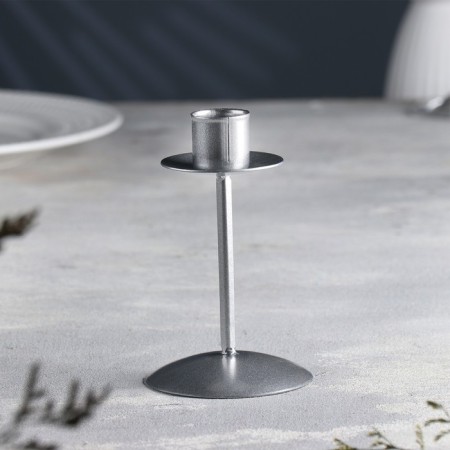 Bob Climber Metal for one candle, 7.4x12 cm, silver-1