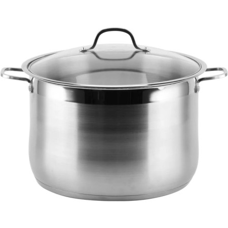 Pan Bekker, 5 l, with a lid, stainless steel, silver color