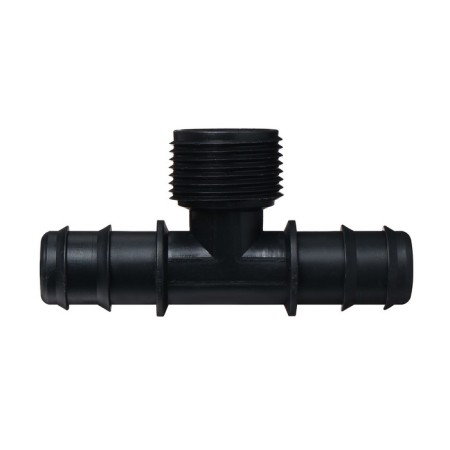 T-shaped tee, external thread 5/4 ", for hoses 1" (25 mm), plastic