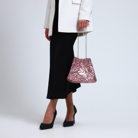 Bag-clate on the magnet, the color is pink-7