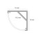 Corner profile for the ARTE LAMP Surface A161605S, 1.6x200x1.6 cm, gray
