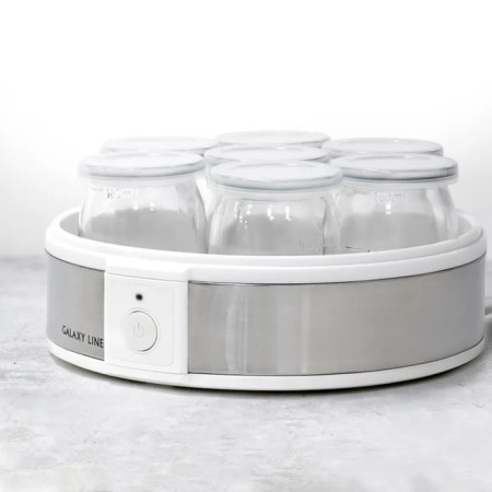 Yogurtnitsa Galaxy GL 2698, 30 W, 180 ml, 7 containers, glass, white-gray-7