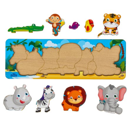 Logical puzzle "Africa", 30 x10 cm-3