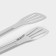 Forceps kitchen shade "Shovel", 304 steel, 28.5 cm