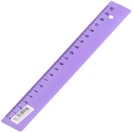 Line 20 cm Calligrata "Provence", plastic, pastel colors, mix-4