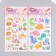 EVA sticker, Dinosaur/Bunnies paper with sparkles of mix 14x27.5 cm