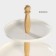 Porcelain-porcelain 2-tier shade "Estet", D = 25/20 cm, white color