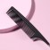 Antistatic comb, with a metal tail, carbon, 22 × 3 cm, black color
