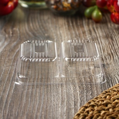 Disposable sauce with two compartments, bottom 7.5 × 5 × 3 cm-3