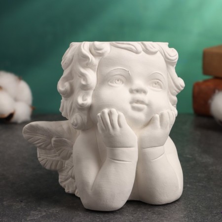 Figure pot "Dreaming Angel" 11x11x8cm-2