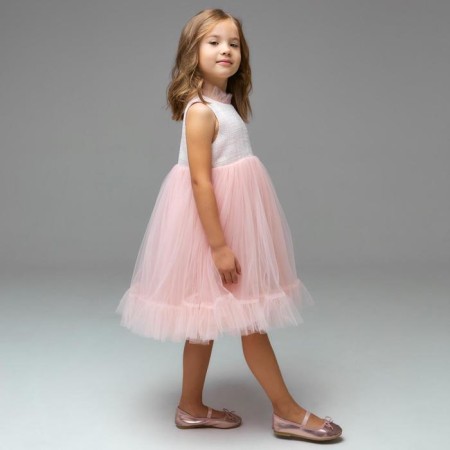 Elegant dress, pink color, height 116 cm-5