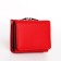 Women's wallet on the button, red color