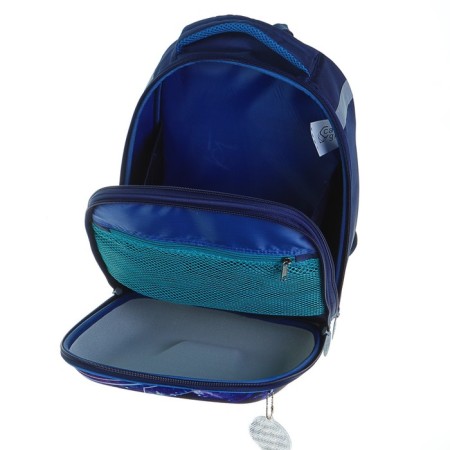 School frame backpack, 37 x 28 x 19 cm, calligrata to "cool cosmos", blue-17