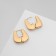 Earrings Metal "Bohemia" messenger, color gold
