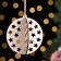 Wooden toy on the Christmas tree "Stars", ball, diameter 8 cm