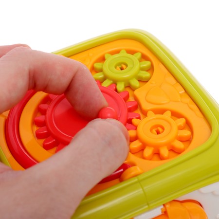 Developing toy "smart cube", 3 in 1: ionic, sorter, bisikub, sound-10