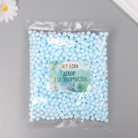 Decor for creativity Polyn-plast "Assorted balls" with a light blue set 10 grams-2