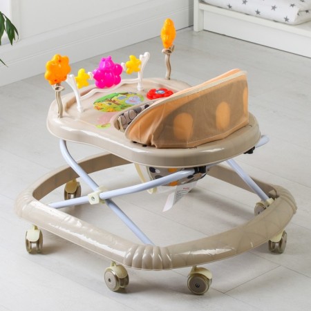 Walks "Fly C", beige, 7 Silik. wheels, muses., light-2
