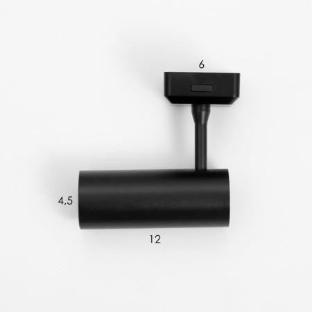 SLIM SLIM SLIM "cylinder" LED 12W 3000K-6000K 48V CRI90 Black 4.5x1.3x13.4cm-12