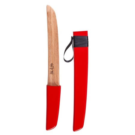 Wooden children's sword "Tanto", red color, beech-3