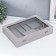 Borhat casket for jewelry multifunctional "gray fog" 5x20x28 cm