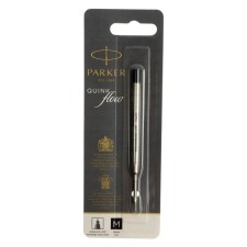 Стержень шариковый Parker Quinkflow Z08 , 98 мм, 0,7 мм, металлический, чёрные чернила