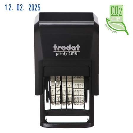 Automatic Trodat Printy 4810 Date, Date numbers, font height 3.8 mm, Black case