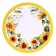 A set of paper plates "Sunflowers", in a t/y film, 6 pcs., 23 cm