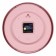 Watching clock, interior "classics", silent, d-30 cm, pink