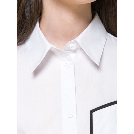 Blouse for girls, height 122 cm, white color-3