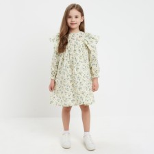 Dress for Minaku girl color yellow-milk, height 110