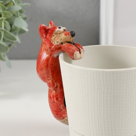 Souvenir Ceramics for Kashpo "Fox" 5,1x4.2x11.6 cm