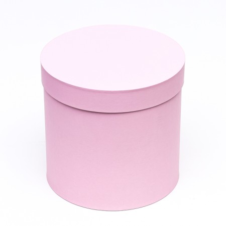 The hat box is gently pink, 23 x 23 cm-1