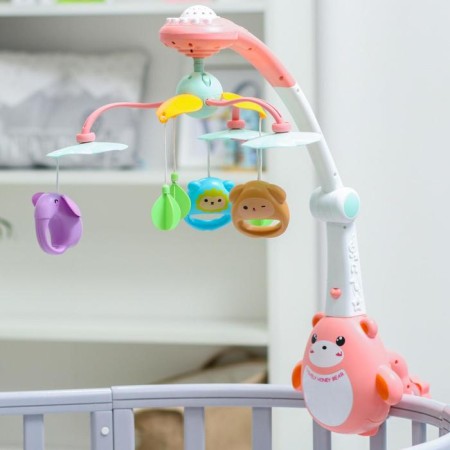 Mobile Musical "Bear. Zoo ", projector, remote control, color mix-1