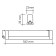 Linear LED lamp era Red Line Lled-04, 562x23x35 mm, IP20, 8W, 700LM, 4000K, white