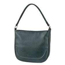 Bag Female claim. Kozh, lightning, green color