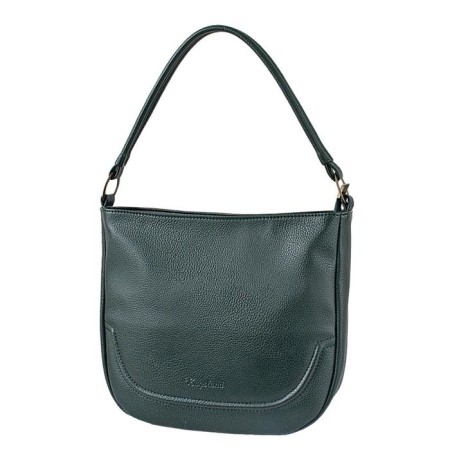 Bag Female claim. Kozh, lightning, green color