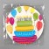 Disposable paper plate "Had birth, cake" (18 cm)