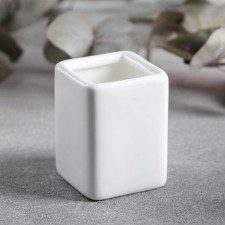Porcelain stand for toothpicks Wilmax, 4 × 5 cm, white color
